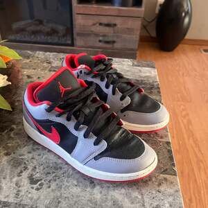 Nike Air Jordan 1 Low GS 'Cement Fire Red'